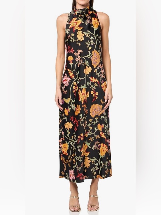 Anne Klein Dresses & Skirts - Anne Klein Women’s Halter Style Cowl Neck Satin Midi Dress. Size 10.